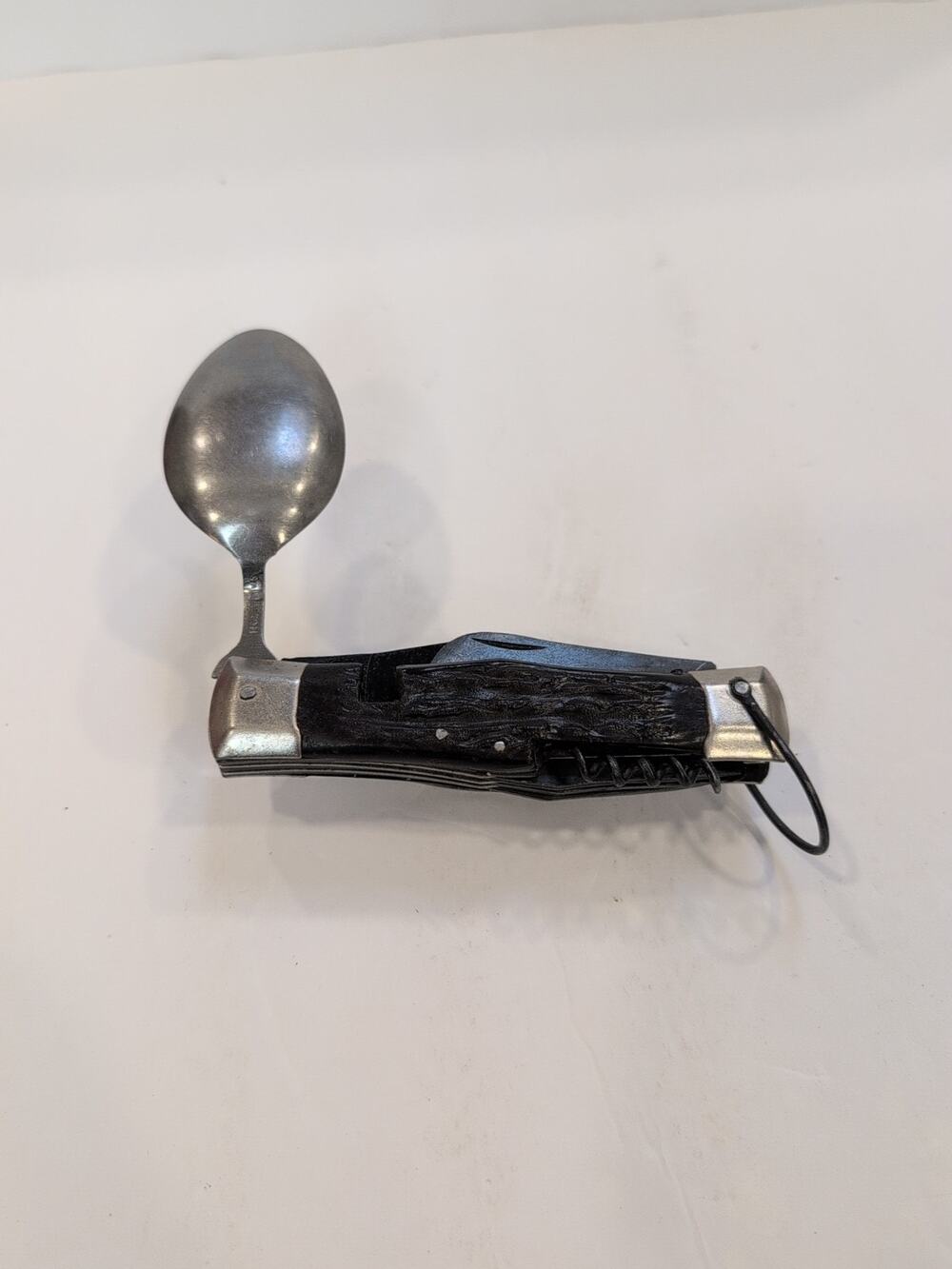 F8 VINTAGE JAPAN KNIFE FORK SPOON SAW CAN OPENER CAMPING KNIFE